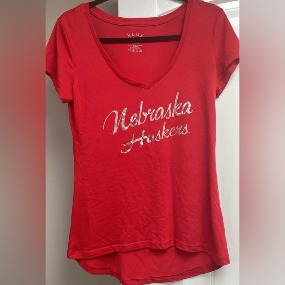 Women's Red Nebraska Huskers Top